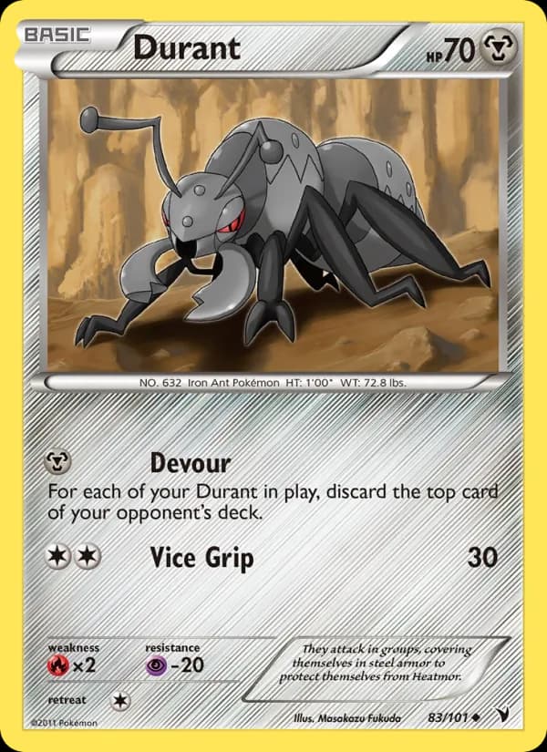 Durant card in English