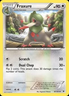 Fraxure card in English