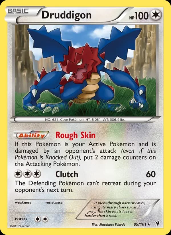 Druddigon card in English