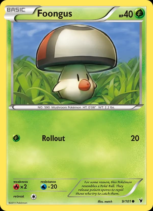 Foongus card in English