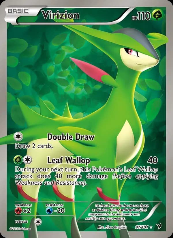 Virizion card in English