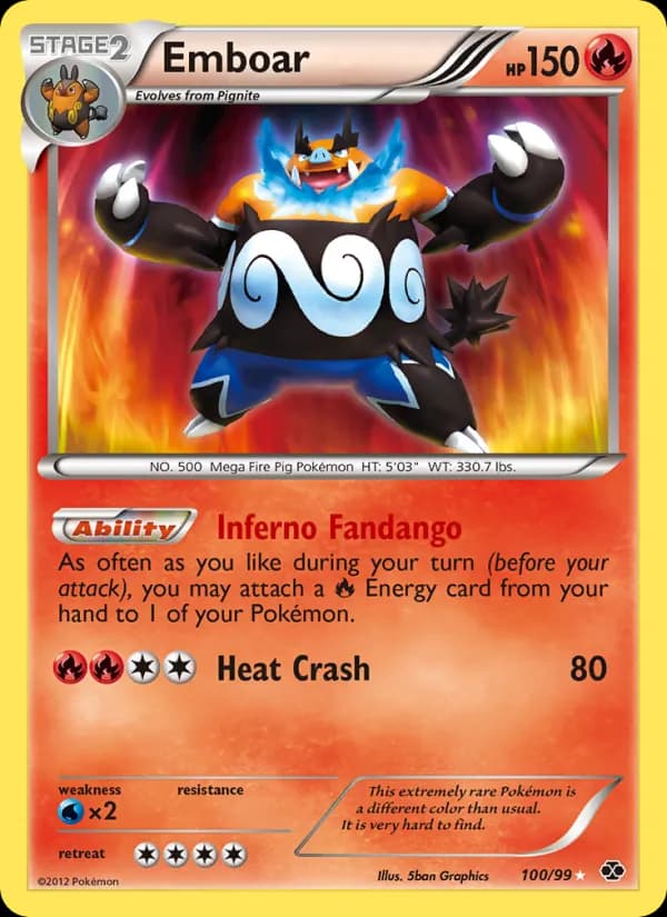 Emboar card in English