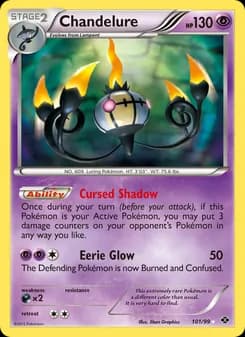 Chandelure card in English