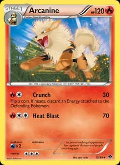 Arcanine card in English