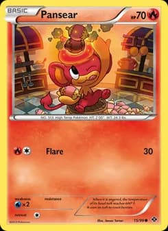 Pansear card in English