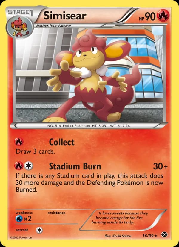 Simisear card in English
