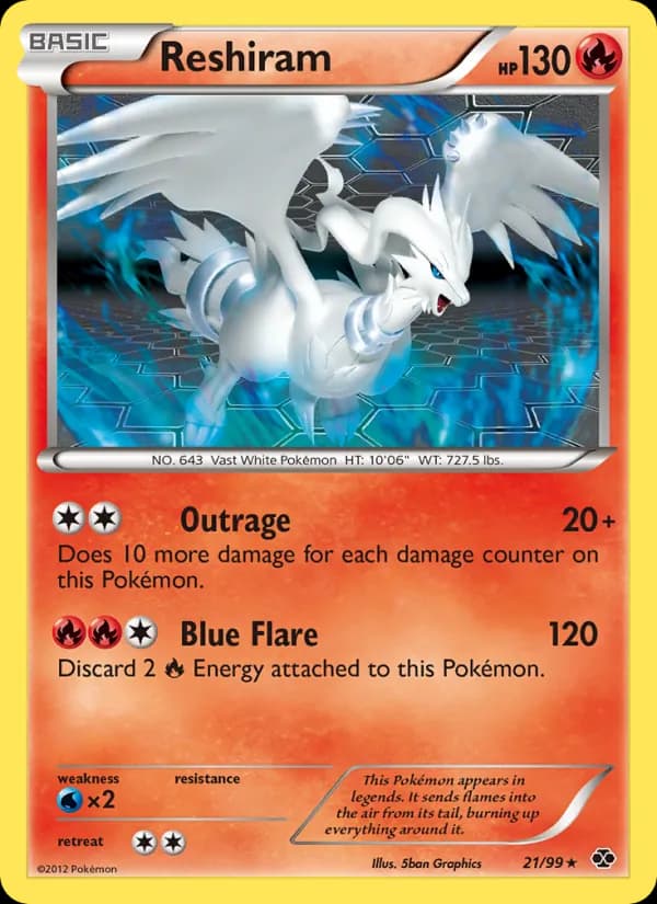 Reshiram card in English
