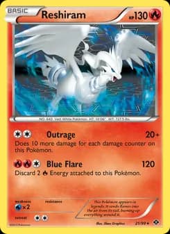 Reshiram card in English