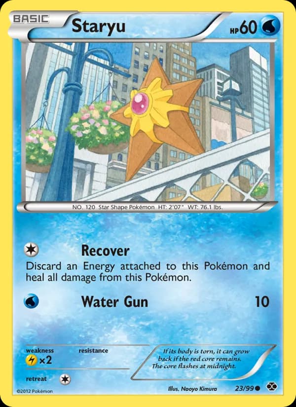 Staryu card in English