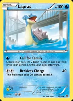 Lapras card in English