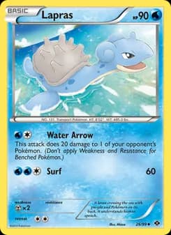 Lapras card in English