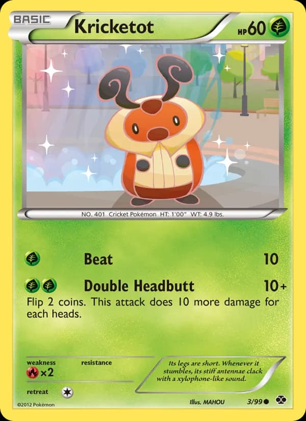 Kricketot card in English