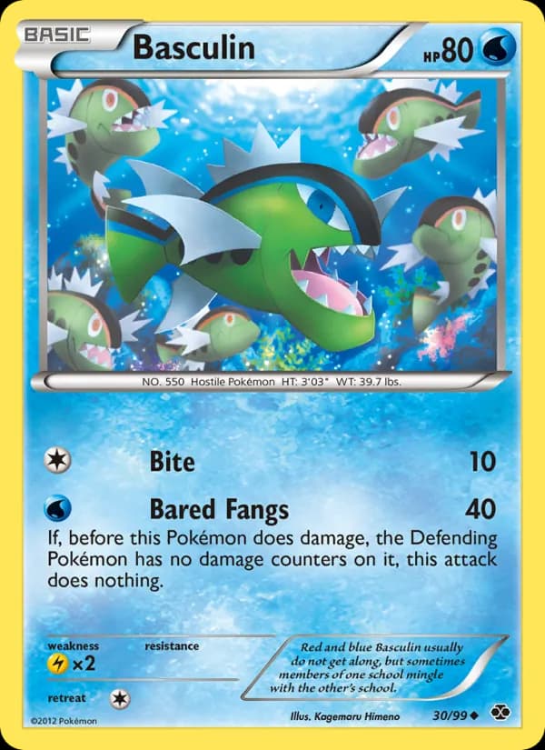 Basculin card in English