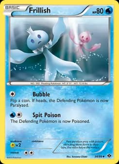 Frillish card in English