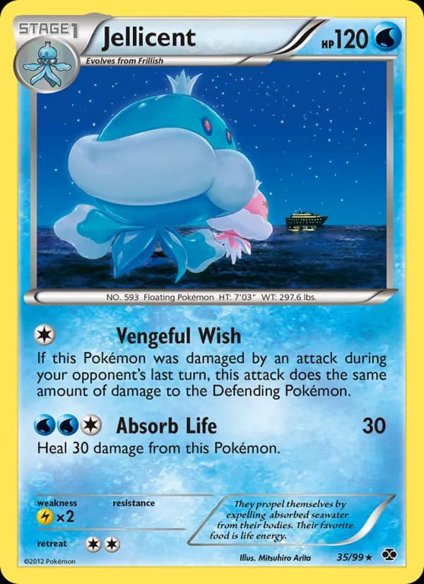 Jellicent card in English