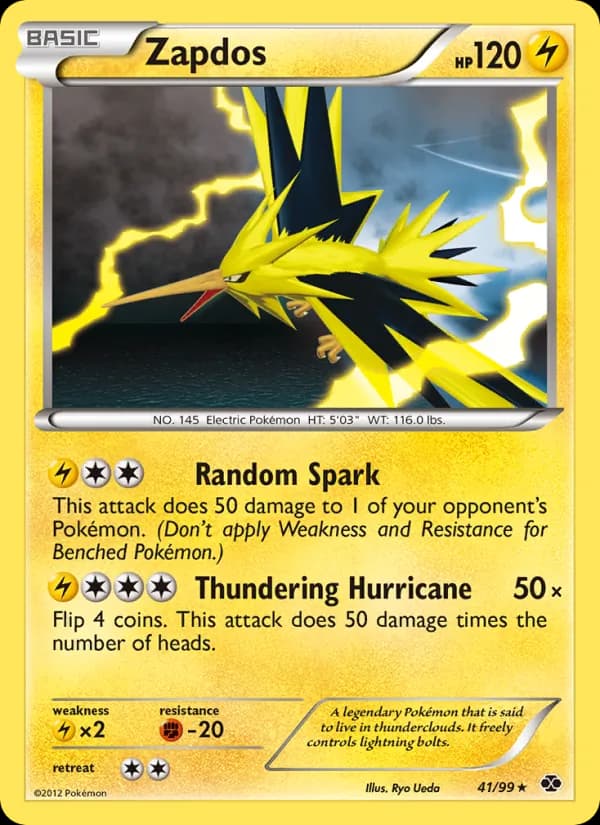 Zapdos card in English