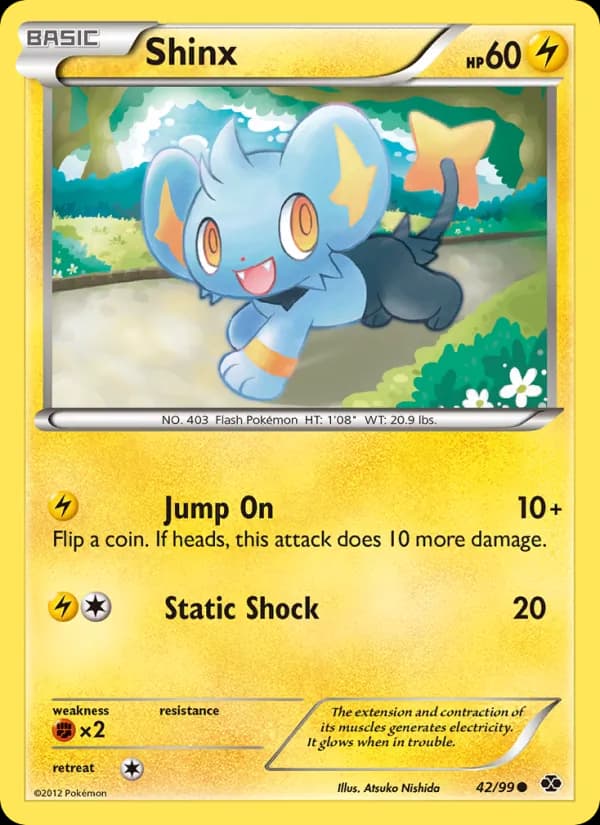 Shinx card in English
