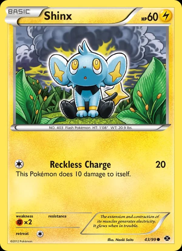 Shinx card in English