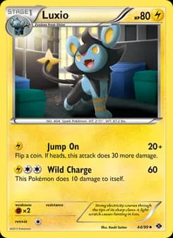 Luxio card in English