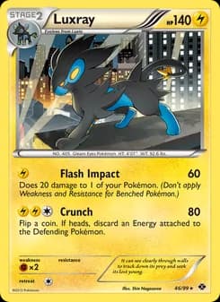 Luxray card in English
