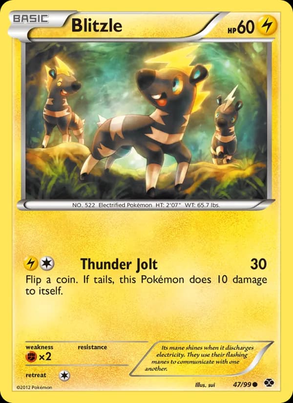 Blitzle card in English