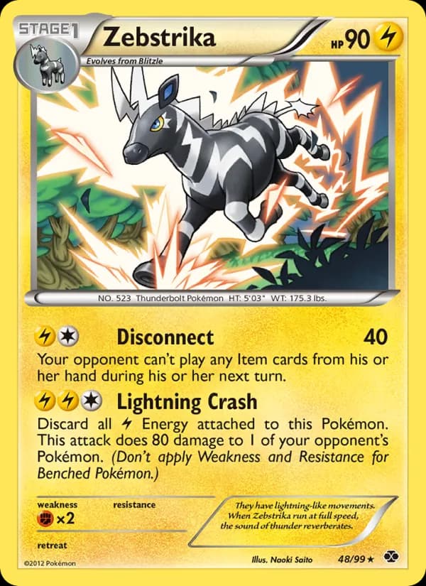 Zebstrika card in English