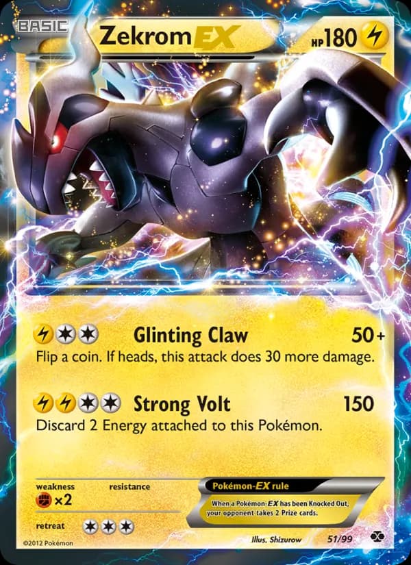 Zekrom-EX card in English