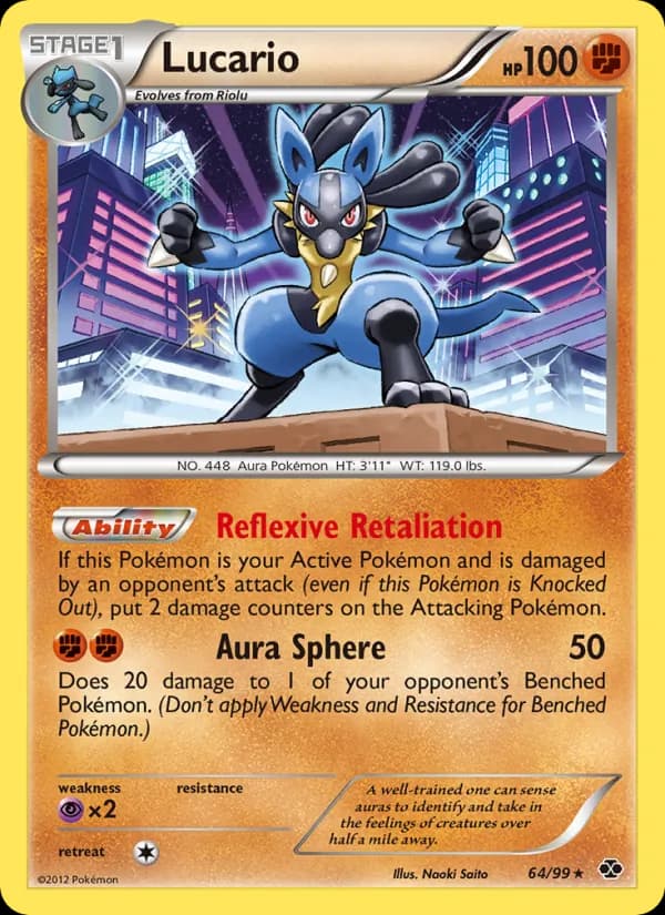 Lucario card in English