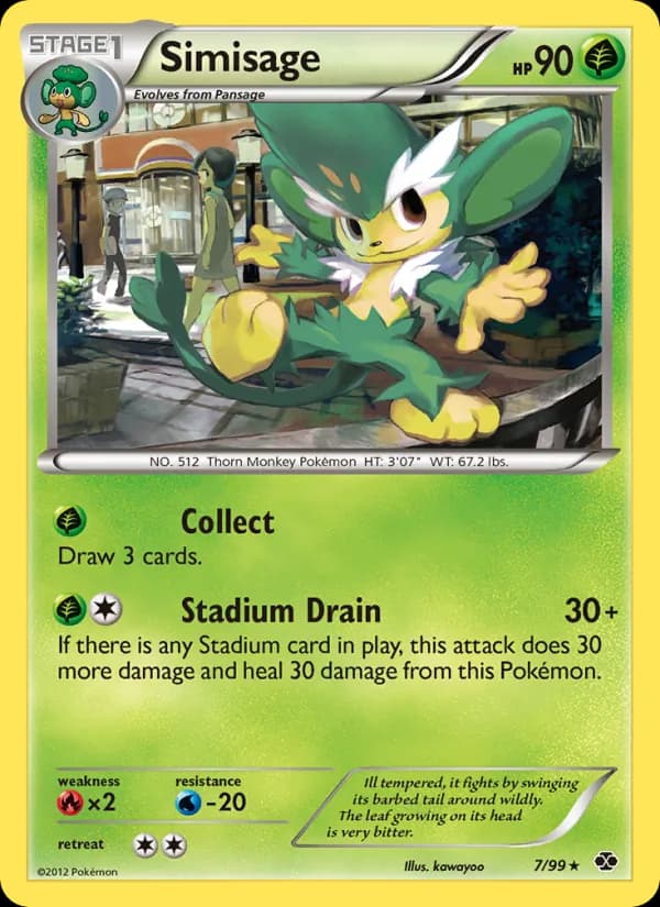 Simisage card in English