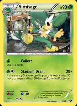 Simisage card in English