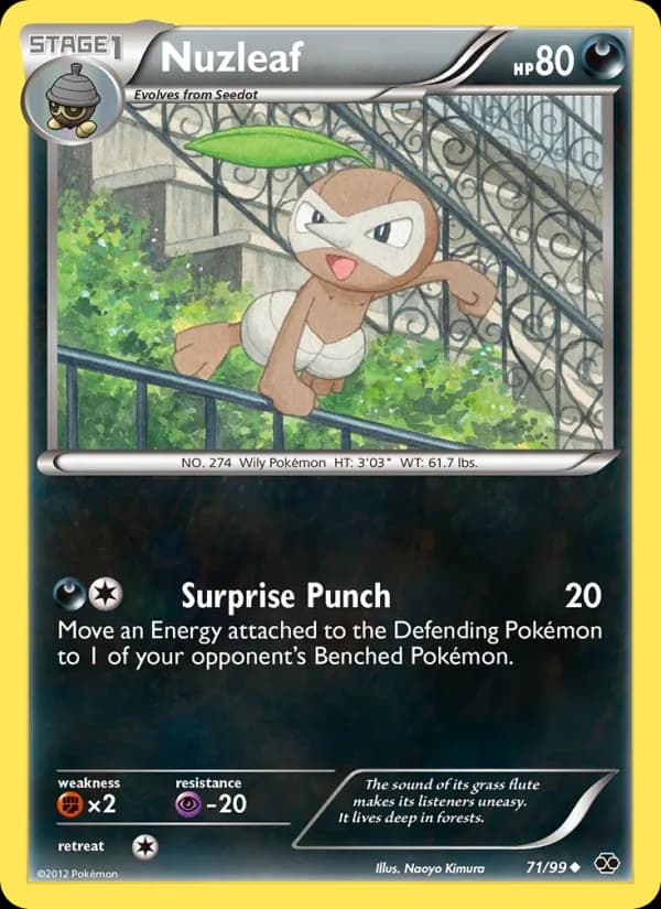 Nuzleaf card in English