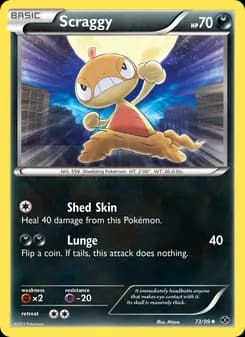 Scraggy card in English