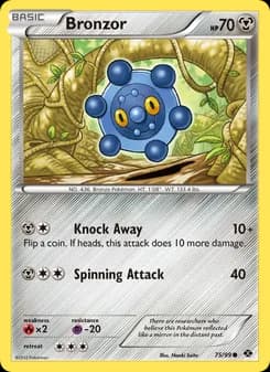 Bronzor card in English