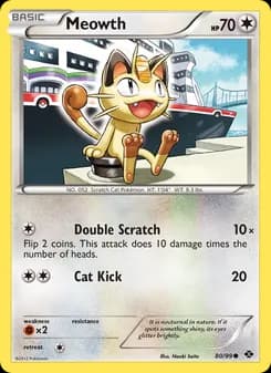 Meowth card in English