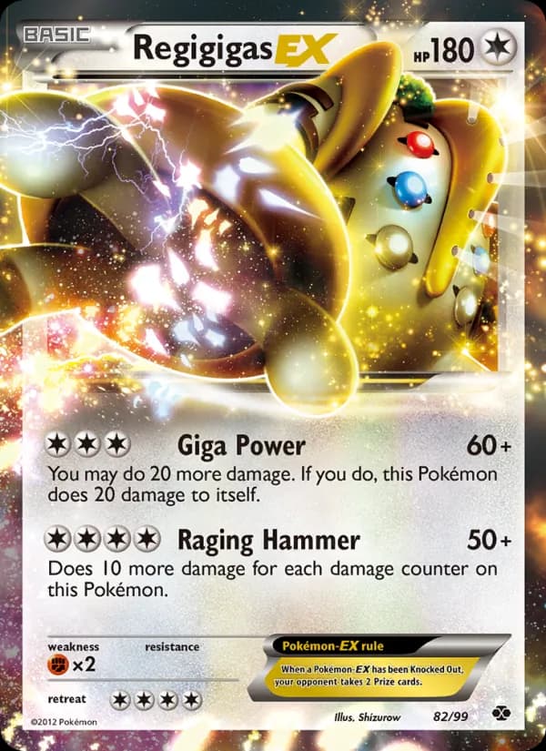 Regigigas-EX card in English