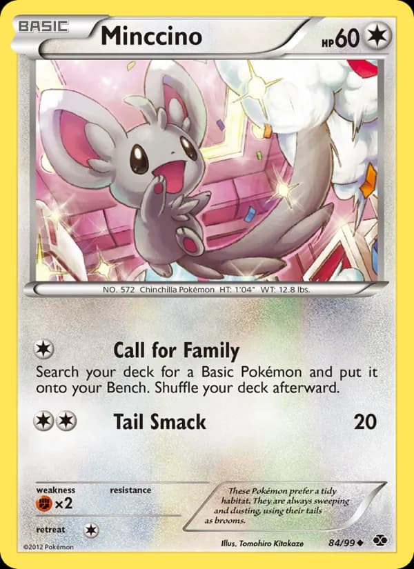 Minccino card in English