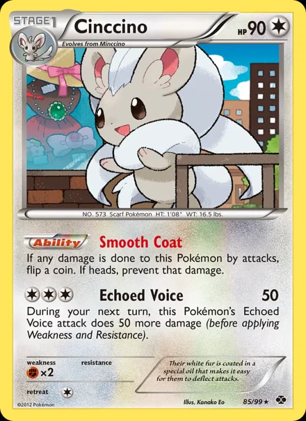 Cinccino card in English