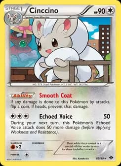 Cinccino card in English