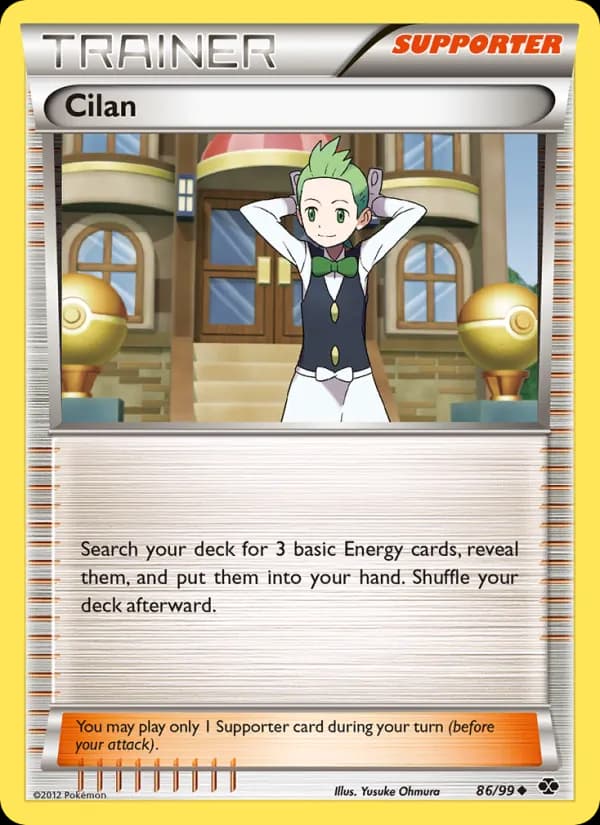 Cilan card in English