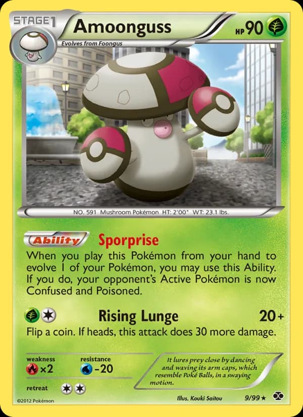 Amoonguss card in English
