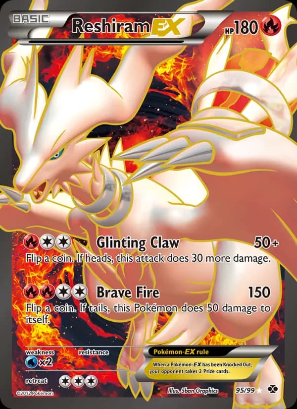 Reshiram-EX card in English
