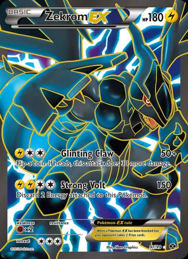 Zekrom-EX card in English