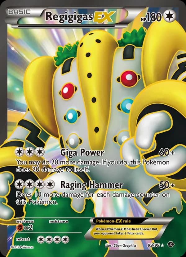 Regigigas-EX card in English