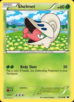 Shelmet card in English