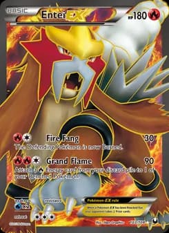 Entei-EX card in English