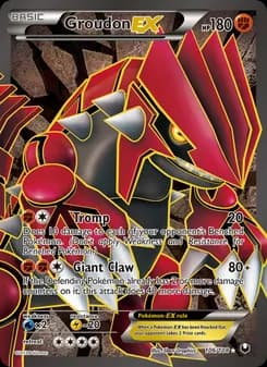 Groudon-EX card in English