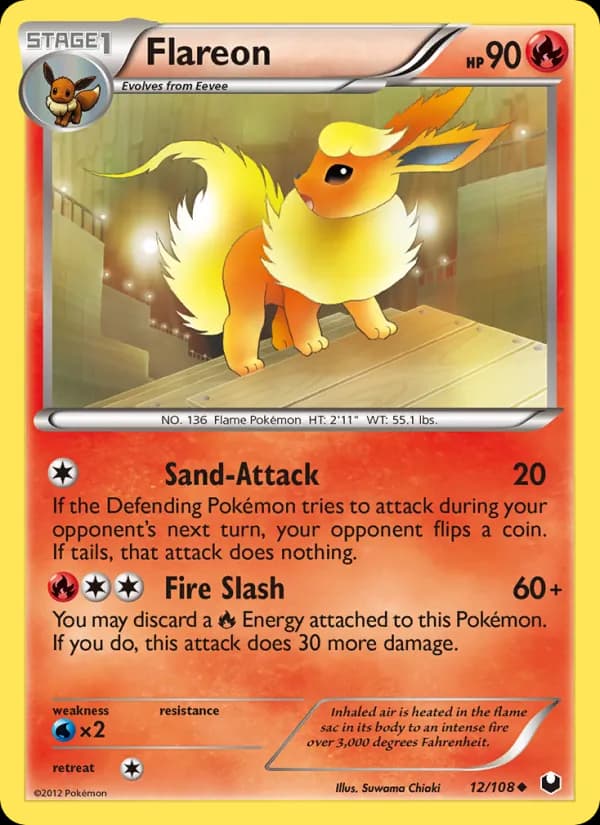 Flareon card in English