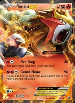 Entei-EX card in English