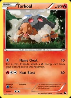 Torkoal card in English