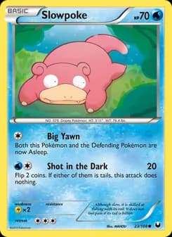 Slowpoke card in English